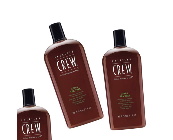 Засіб по догляду за волоссям і тілом American Crew Tea Tree 3-в-1 250 мл