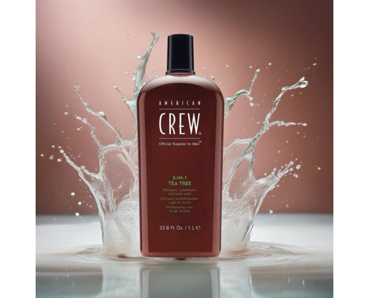 Засіб по догляду за волоссям і тілом American Crew Tea Tree 3-в-1 250 мл
