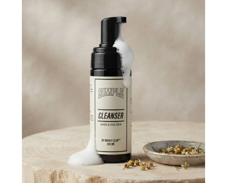 Пінка для бороди та обличчя SIMPLE Cleanser Manly Club 150мл