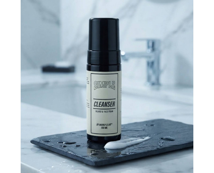 Пінка для бороди та обличчя SIMPLE Cleanser Manly Club 150мл