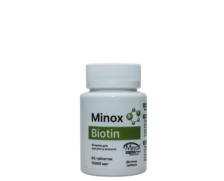 Біотин Minox 10000mcg (60 таблеток)