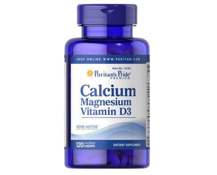 Кальцій Puritan's Pride Calcium Magnesium Vitamin D3 120 таб.