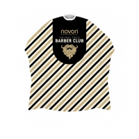 Пеньюар Novon Professional Cape Barber Stripes Black/Gold/White