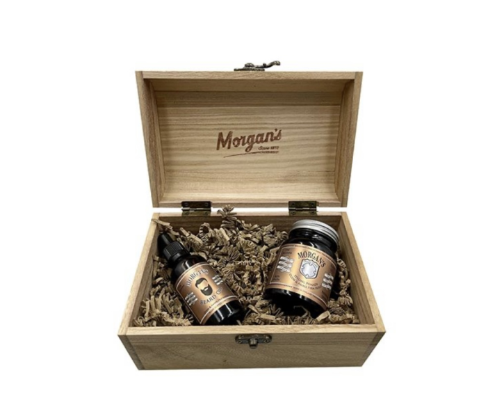 Подарунковий набір стилізація волосся та бороди Морганс Morgan's Wooden Oudh & Amber Chest