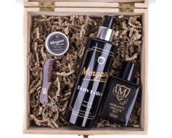 Подарунковий набір стилізація та парфум Morgan's Wooden Body & Cologne Box