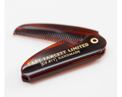 Дрібнозубий складаний кишеньковий гребінець для вусів Capitan Fawcett Folding Pocket Moustache Comb (CF.87T)