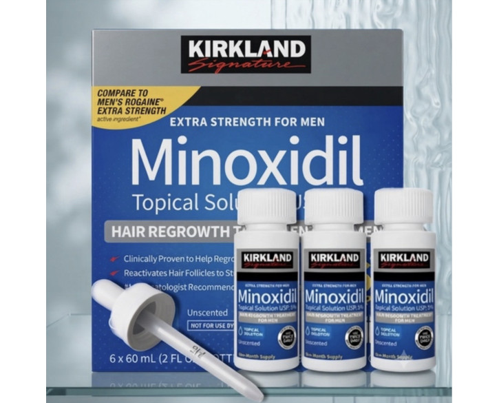 Kirkland Signature Міноксидил лосьйон 5% 3 флакони по 60 мл