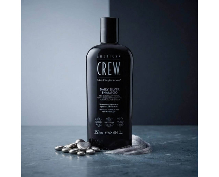 Шампунь для сивого волосся American Crew Daily Silver Shampoo 250мл