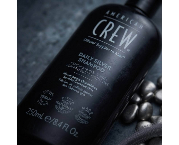 Шампунь для сивого волосся American Crew Daily Silver Shampoo 250мл