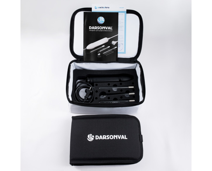 BactoSfera DARSONVAL Black з сумкою і набором електродів (17 шт)