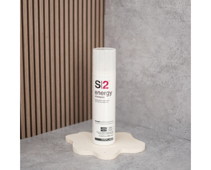 Шампунь проти випадіння для нормальної шкіри голови NAPURA S2 Energy Shampoo 400 мл