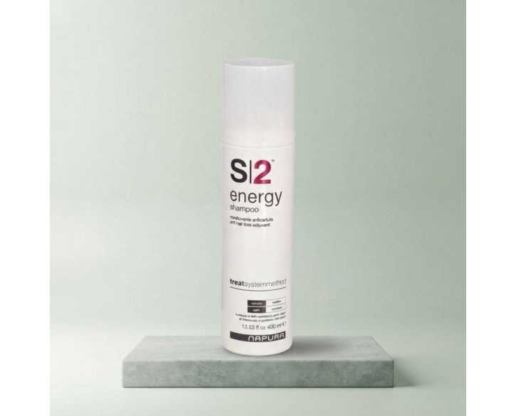  Шампунь проти випадіння для нормальної шкіри голови NAPURA S2 Energy Shampoo 400 мл