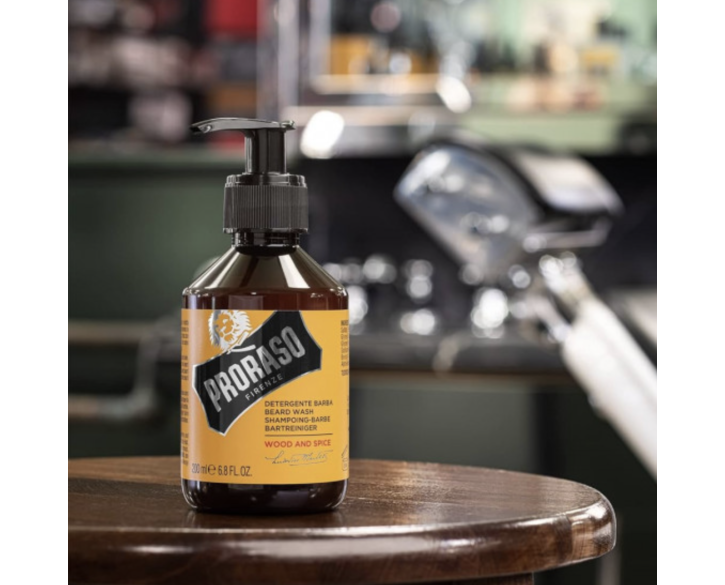 Шампунь для бороди Proraso Wood and Spice beard wash 200 мл