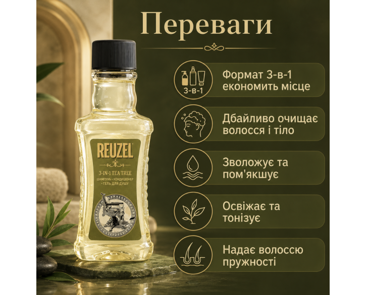 Засіб Reuzel 3-in-1 Tea Tree 100 мл