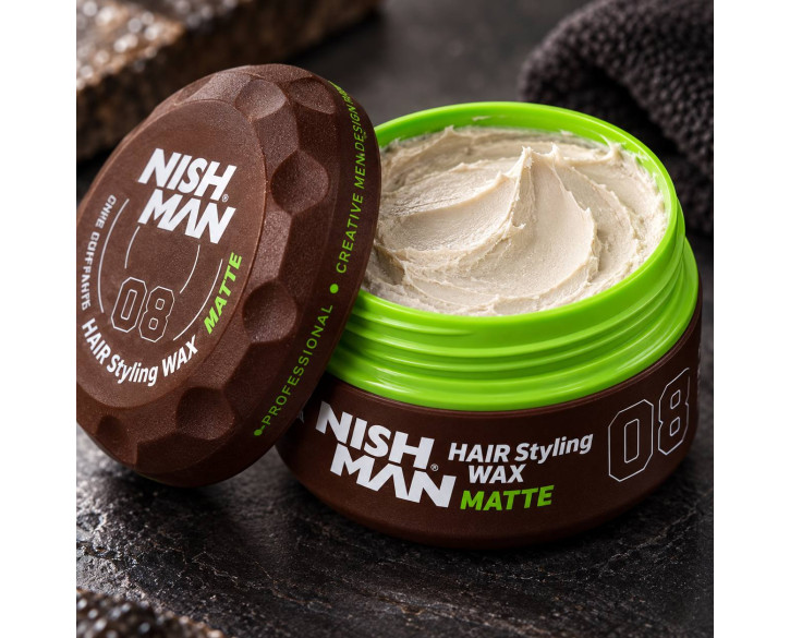 Віск для укладання волосся Nishman Hair Styling Wax 08 Matte 150 мл