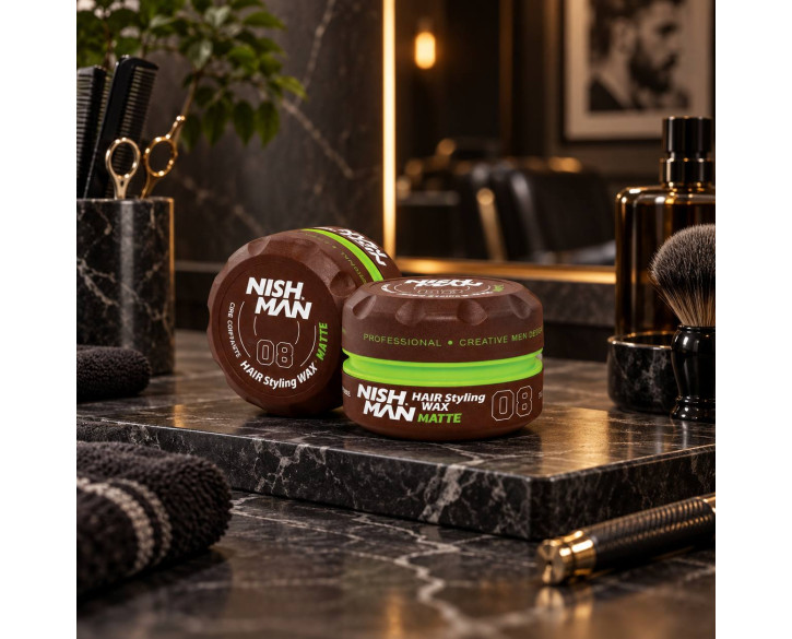 Віск для укладання волосся Nishman Hair Styling Wax 08 Matte 150 мл