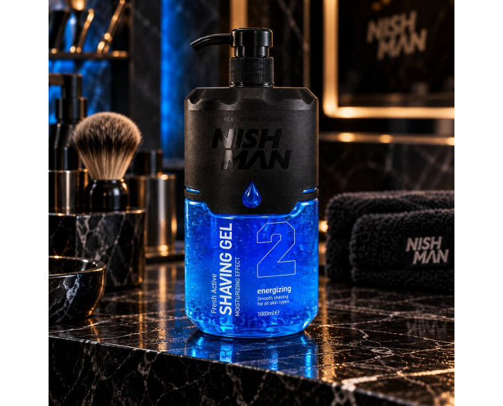 Гель для гоління Nishman Shaving Gel No.2 Fresh Active 1000 мл