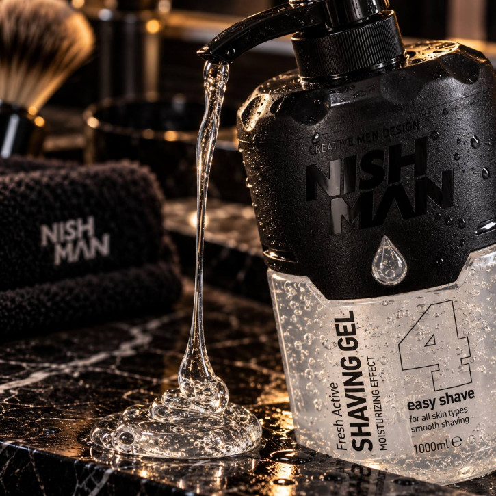 Гель для гоління Nishman Shaving Gel No.4 Fresh Active 1000 мл