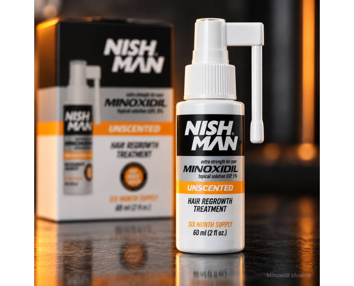 Засіб для волосся Nishman Minoxidil 5% на 6 місяців 6*60 мл