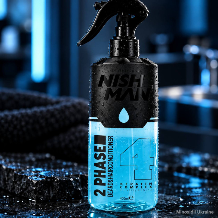 Кондиціонер двофазний для волосся й бороди Nishman Beard & Hair 2 Phase Conditioner 400мл