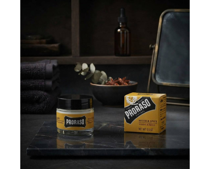 Віск для вусів Proraso Moustache Wax Wood & Spice 15 мл