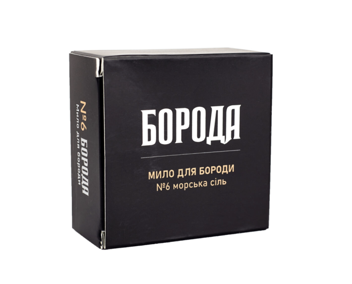 Мило для бороди Boroda №6 Морська сіль 80г