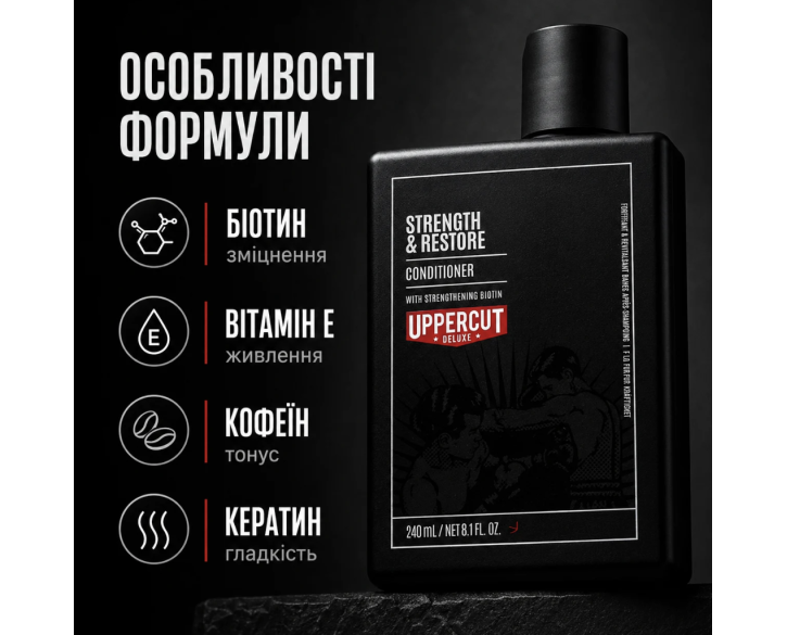Кондиціонер для волосся Uppercut Deluxe Strength and Restore Conditioner 240 мл