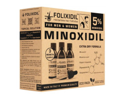 Folixidil Міноксидил  5% Набір лосьйонів 3x60мл