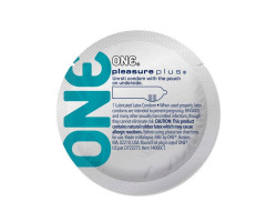 Презерватив ONE Pleasure Plus з повітряною ребристою капсулою 1 шт