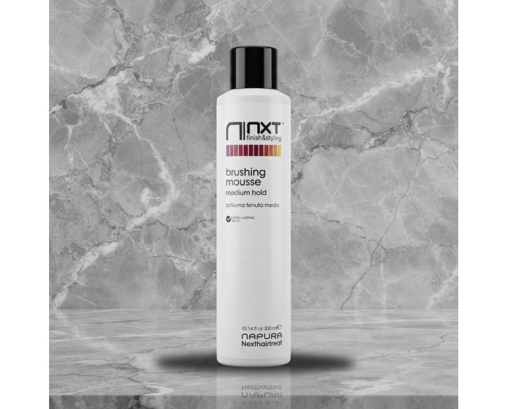 Мус для укладання під браш та об’єму з каштаном і марулою Napura NXT Brushing Mousse 300 мл