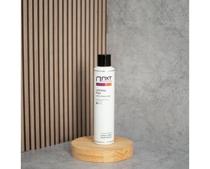 Лак для волосся сильної фіксації Napura NXT ANTI FRIZZ FIXER EXTRA 300 мл