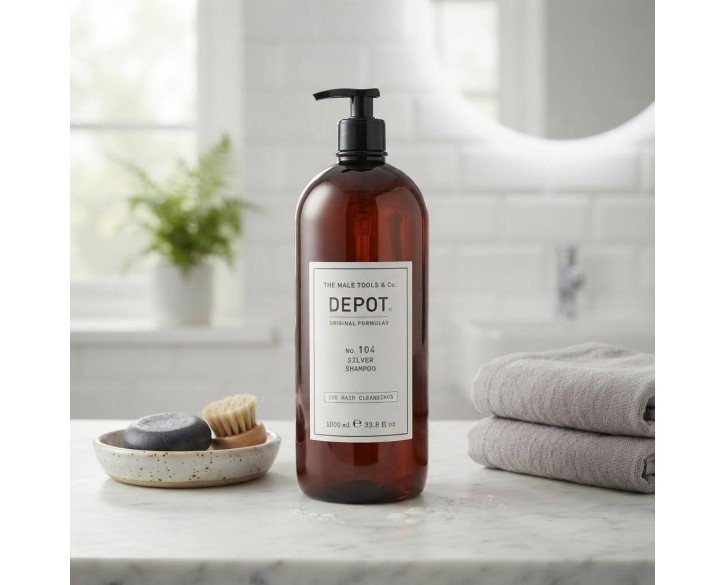 Шампунь для сивого волосся Depot Hair Cleansings 104 Silver Shampoo 1000 мл