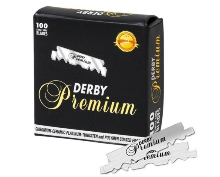 Леза Derby Premium половинки 100 шт