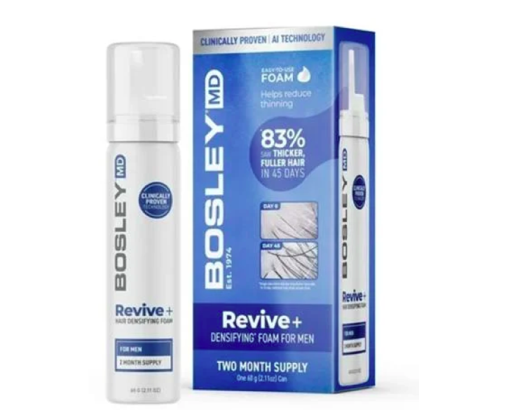 Піна проти випадіння волосся у чоловіків Bosley MD Revive+ Densifying Foam for Men 60 мл