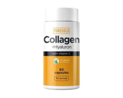 Дієтична добавка в капсулах Pure Gold Collagen + Hyaluron Колаген + Гіалурон, 60 шт.