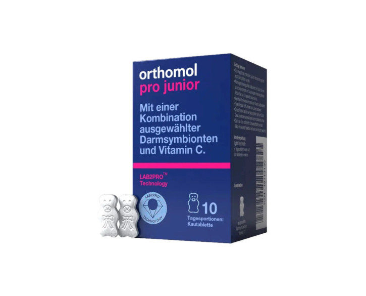 Orthomol Pro Junior (жувальні таблетки у вигляді ведмедиків зі смаком полуниці) курс 30 днів