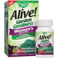 Nature's Way, Alive!, Garden Goodness, Вітаміни для жінок, 60 таблеток