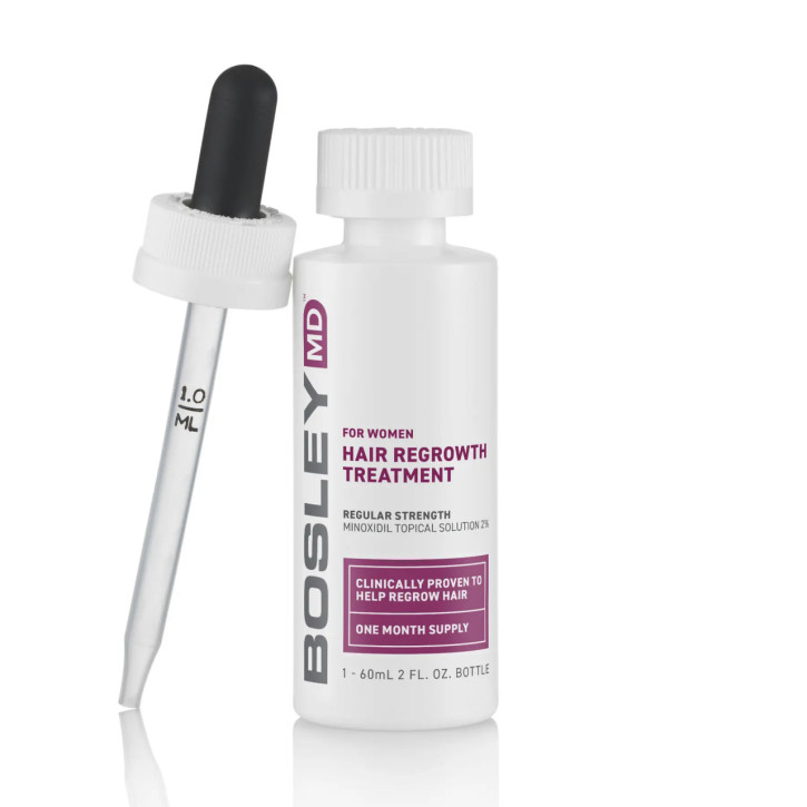 Розчин з Minoxidil 2% Bosley для відновлення волосся у жінок 2x60 мл