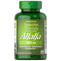 Люцерна (Alfalfa) Puritan's Pride Alfalfa Naturally Sourced 500 mg 200 капсул