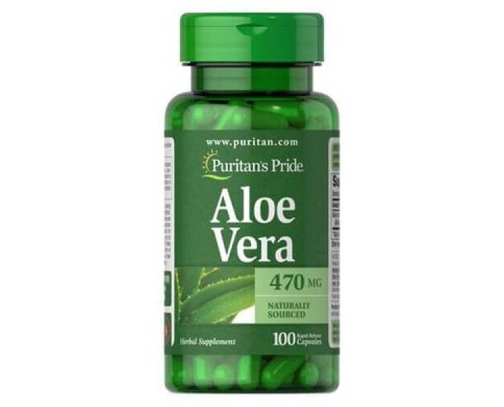 Алое вера Puritan's Pride Aloe Vera 470 mg 100 капс