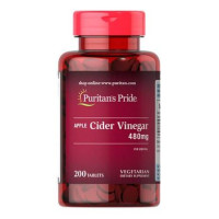 Яблучний оцет Puritan's Pride Apple Cider Vinegar 480 mg 200 табл