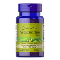 Астаксантин Puritan's Pride Astaxanthin 5 mg 30 рідких капсул