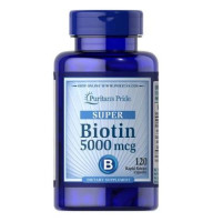 Біотин Puritan's Pride Biotin 5000 mcg 120 капсул