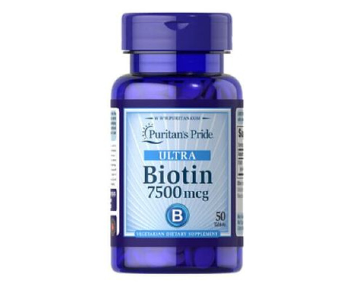 Біотин Puritan's Pride Biotin 7500 mcg 50 табл