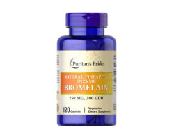 Бромелайн Puritan's Pride Bromelain 250 mg 300 GDU/gram 120 таб.