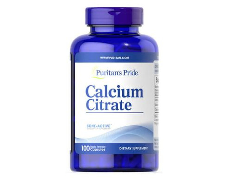 Кальцій Puritan's Pride Calcium Citrate 250 mg 100 капсул