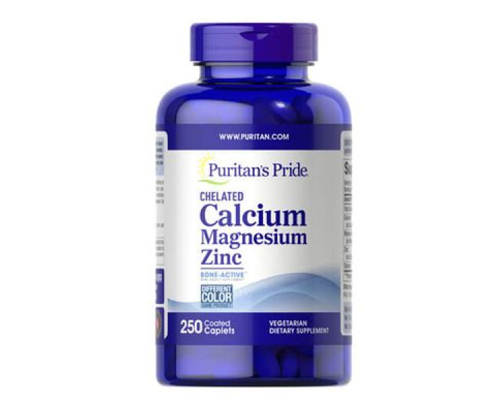 Кальцій Puritan's Pride Chelated Calcium Magnesium Zinc 250 таб.