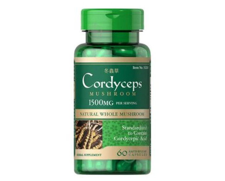 Puritan's Pride Cordyceps Mushroom 750 mg 60 капс