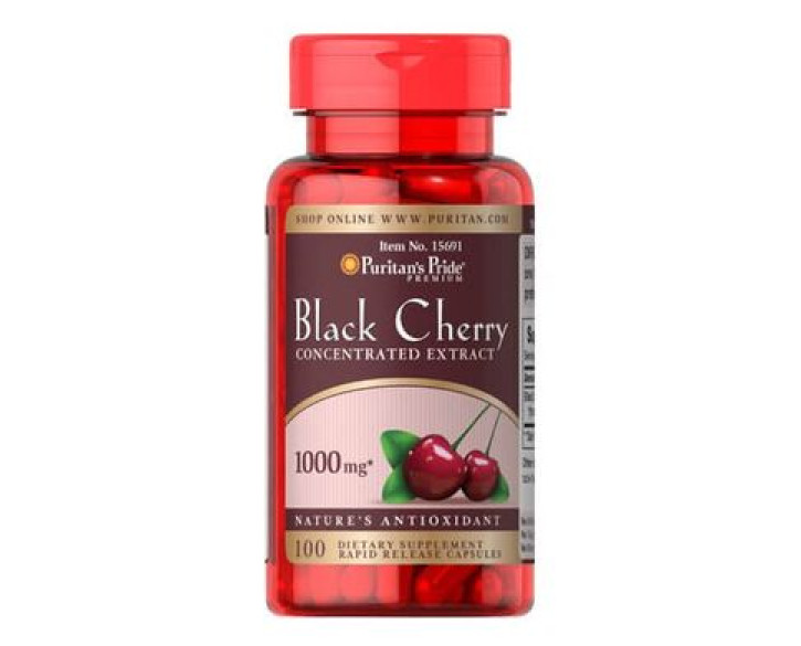 Вишня екстракт Puritan's Pride Black Cherry Extract 1000 mg 100 капсул
