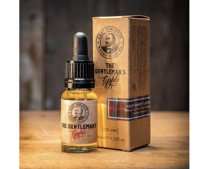 Олія для бороди з віскі, дорожній розмір Capitan Fawcett Whisky Beard Oil 10 мл